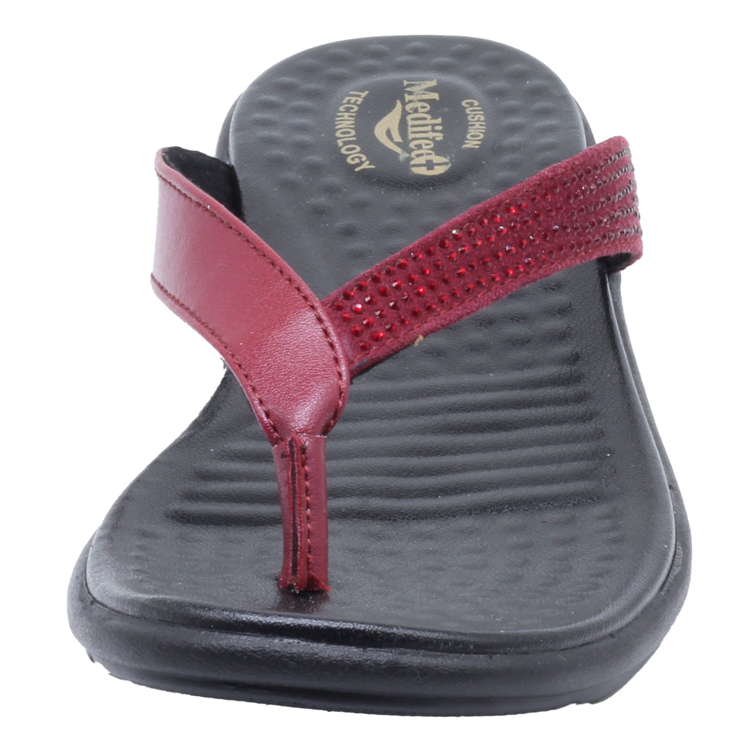 Medifeet Womens Casual Ortho and Diabetic Care Slipper with Mild Flatfoot Arch support MFR 977