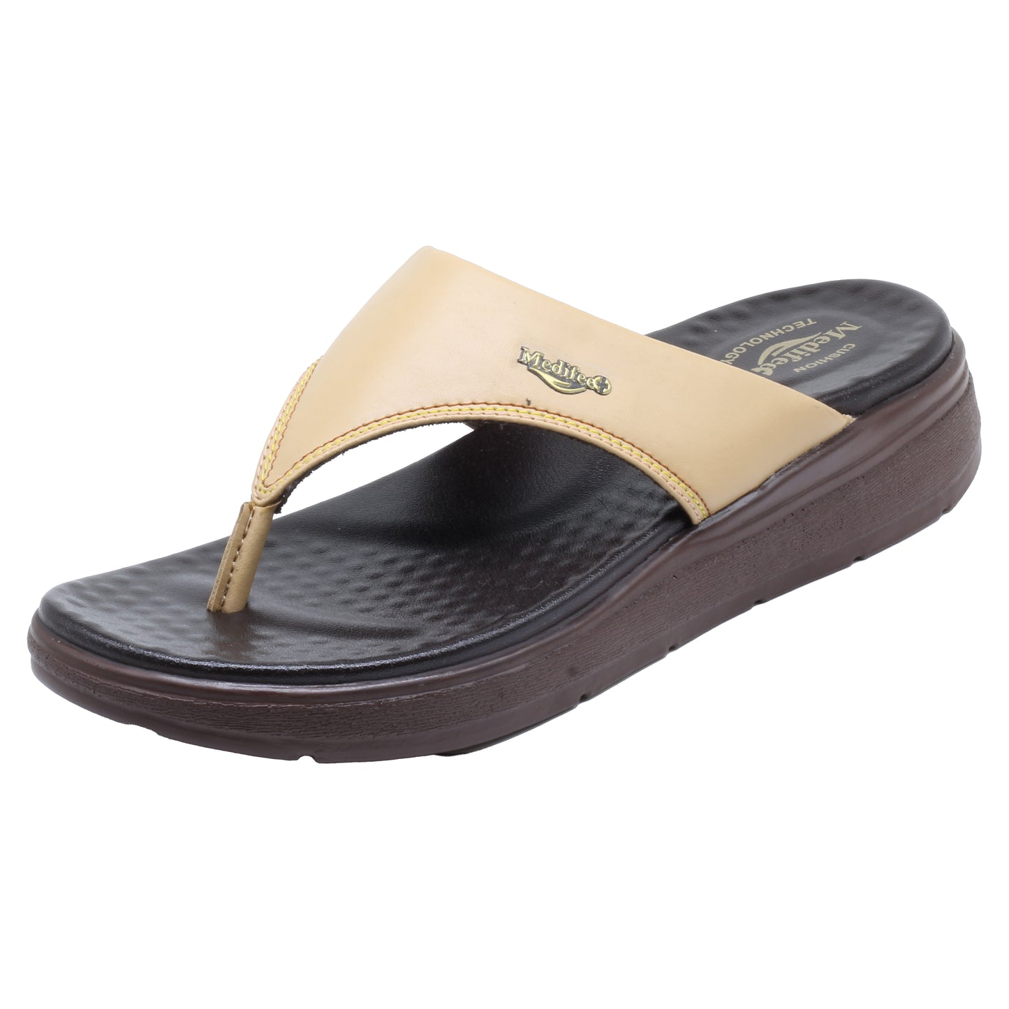 Medifeet Womens Casual Ortho and Diabetic Care Slipper with Flatfoot Arch support MFR 1307