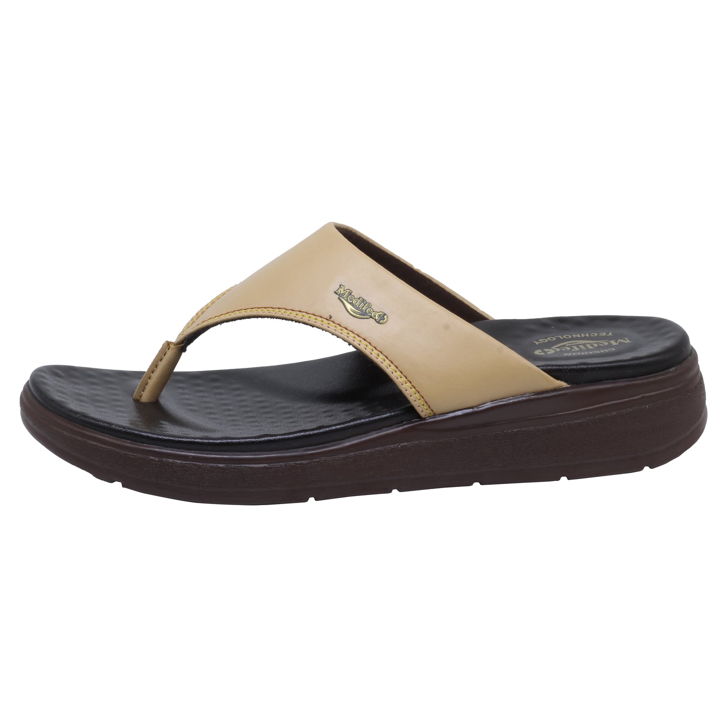 Medifeet Womens Casual Ortho and Diabetic Care Slipper with Flatfoot Arch support MFR 1307