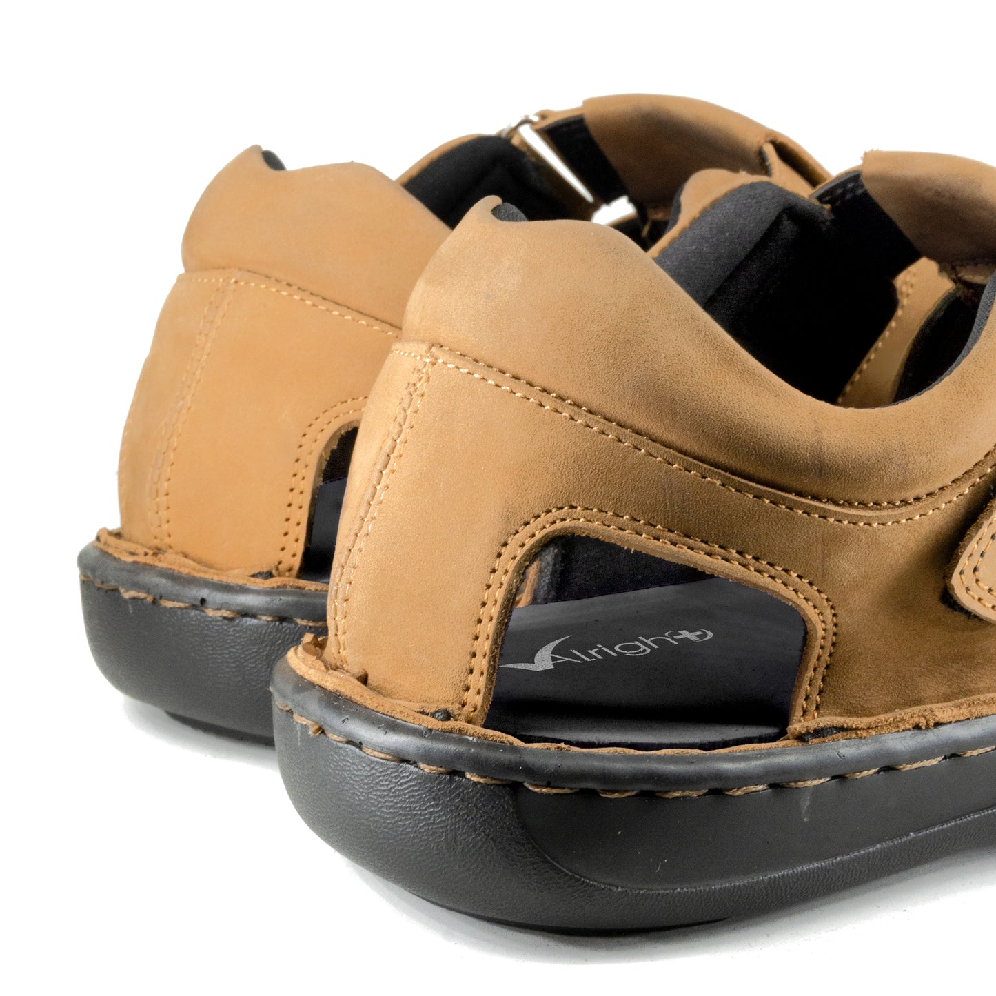 Alright Mens Premium Leather Full Closed Soft MCP Slipper AML 04
