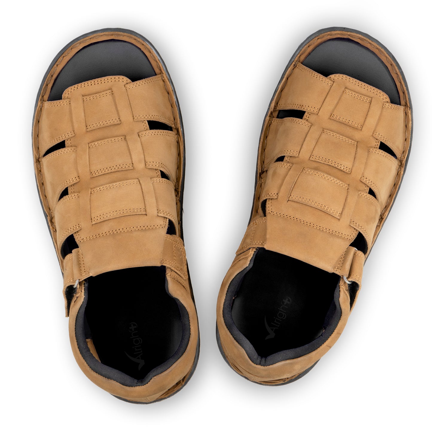 Alright Mens Premium Leather Full Closed Soft MCP Slipper AML 04