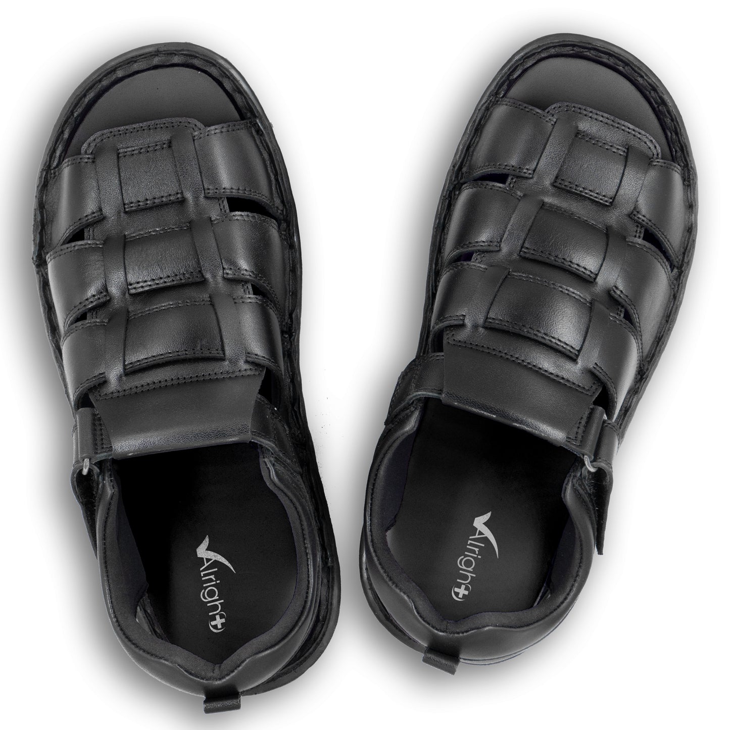 Alright Mens Premium Leather Full Closed Soft MCP Slipper AML 05