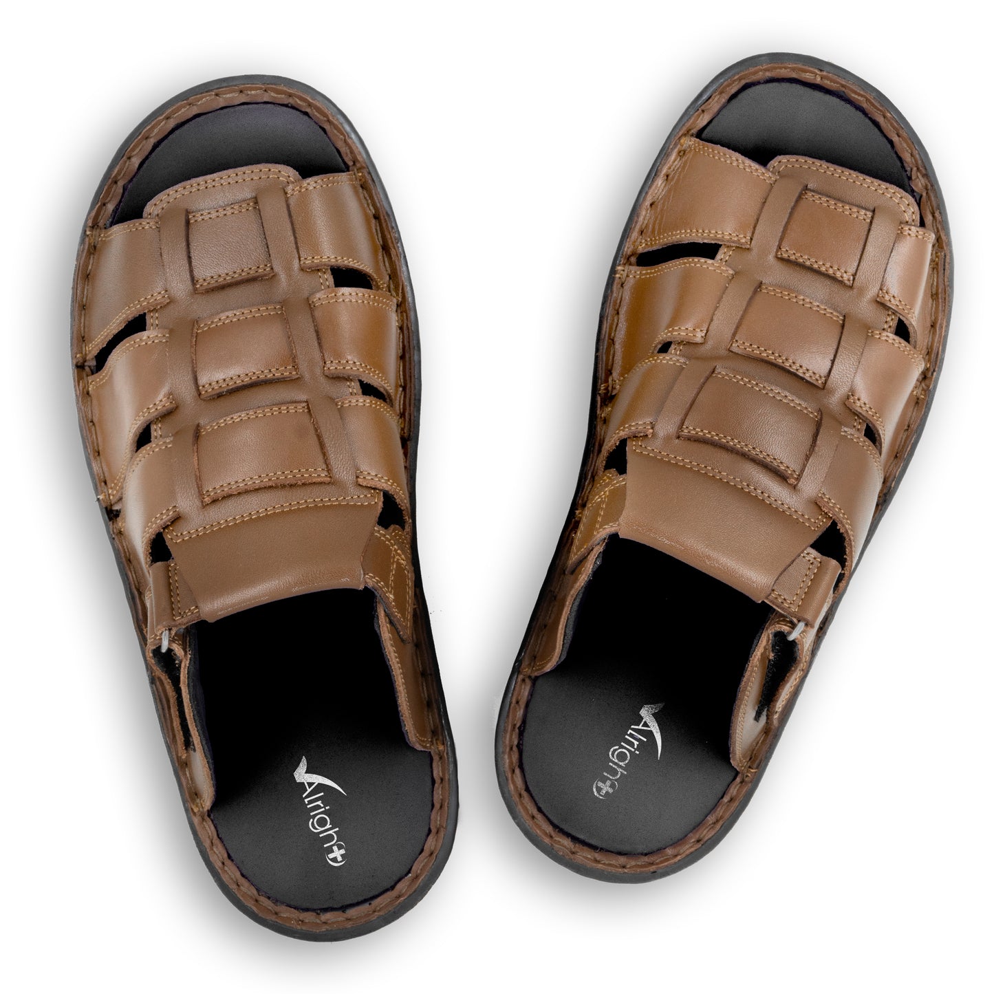 Alright Mens Premium Leather Soft MCP Slipper AML 02