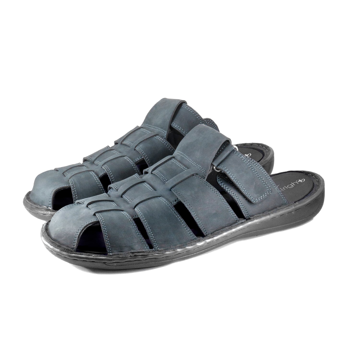 Alright Mens Premium Leather Front Closed Soft MCP Slipper AML 01