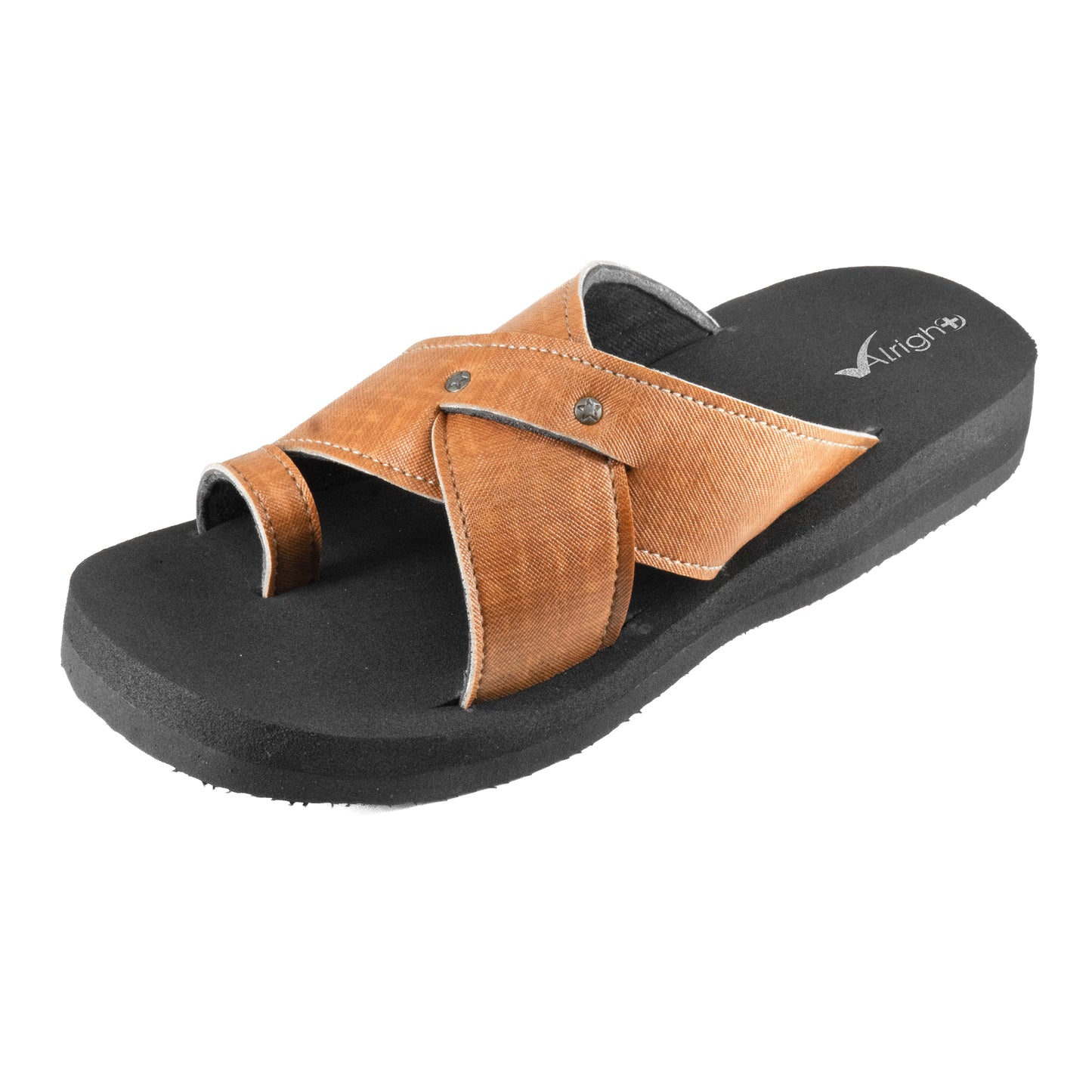 Alright Mens Premium Soft Cross Strapped MCP Slipper AG 509