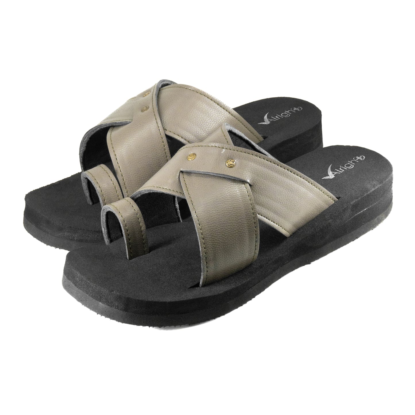 Alright Mens Premium Soft Cross Strapped MCP Slipper AG 509