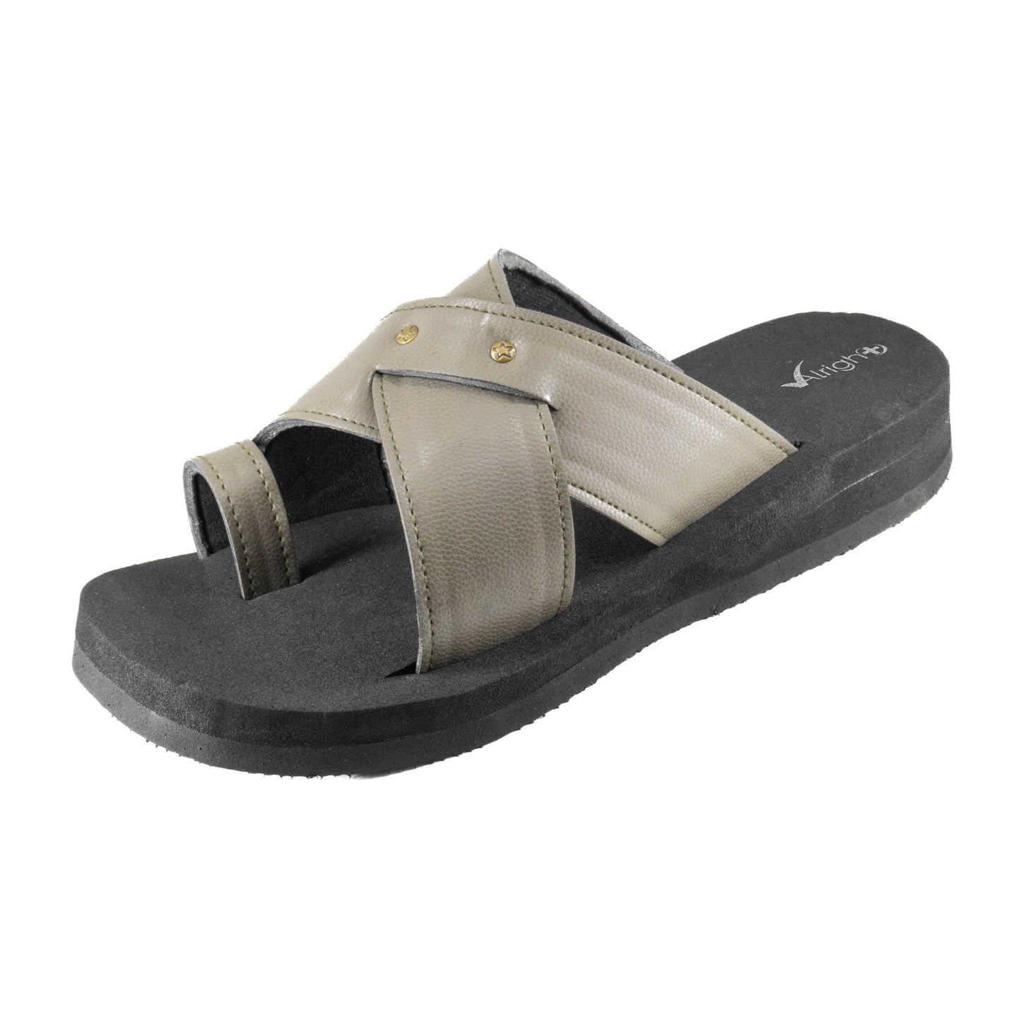 Alright Mens Premium Soft Cross Strapped MCP Slipper AG 509