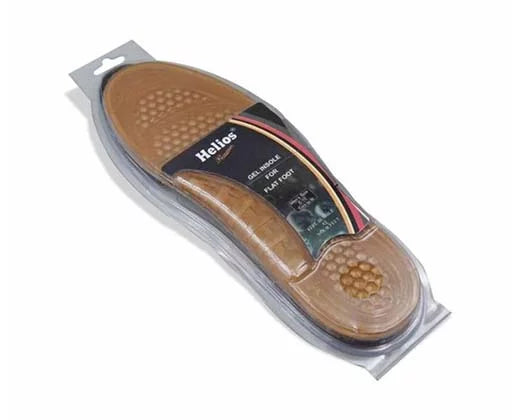 Helios Flat foot Arch Supported Silica Gel Insole with Proper Grip and Acupressure Pattern