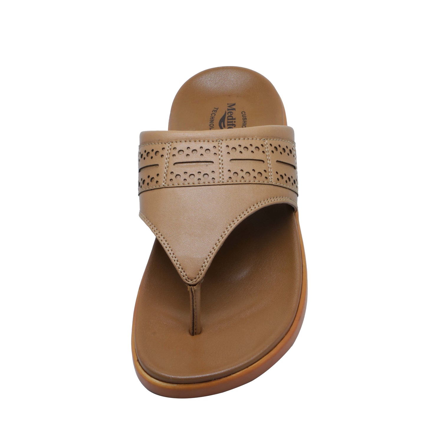 Medifeet Mens Casual Ortho and Diabetic Slipper with Flatfoot Arch Support MFR 1573