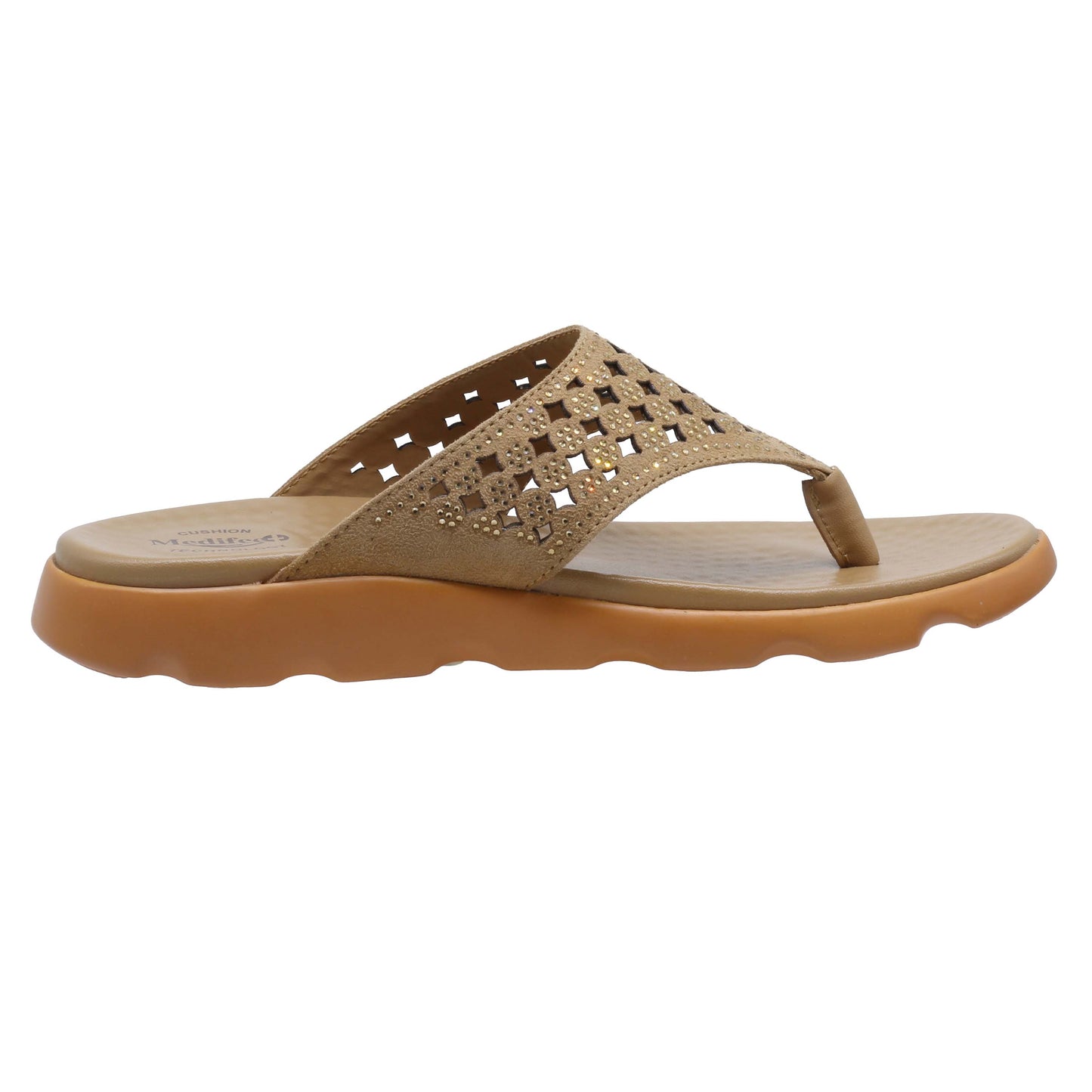 Medifeet Womens Casual Ortho Care and Diabetic Slipper with Arch support MFR 1189