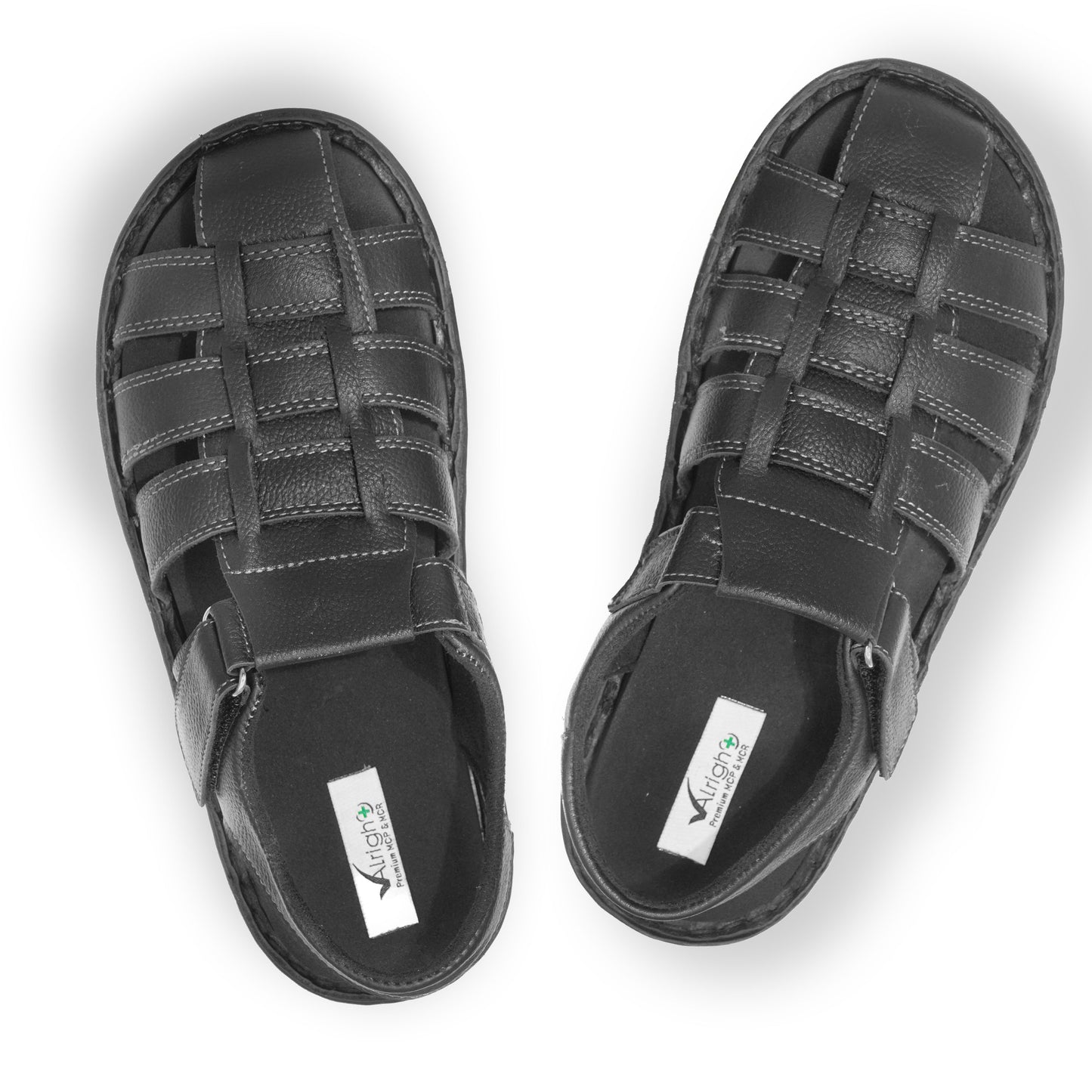 Alright Mens Premium Leather Full  Soft MCP Slipper Ace