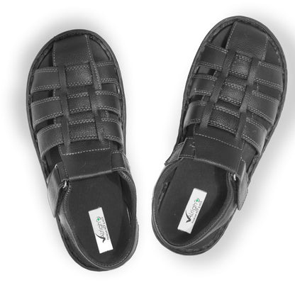 Alright Mens Premium Leather Full  Soft MCP Slipper Ace