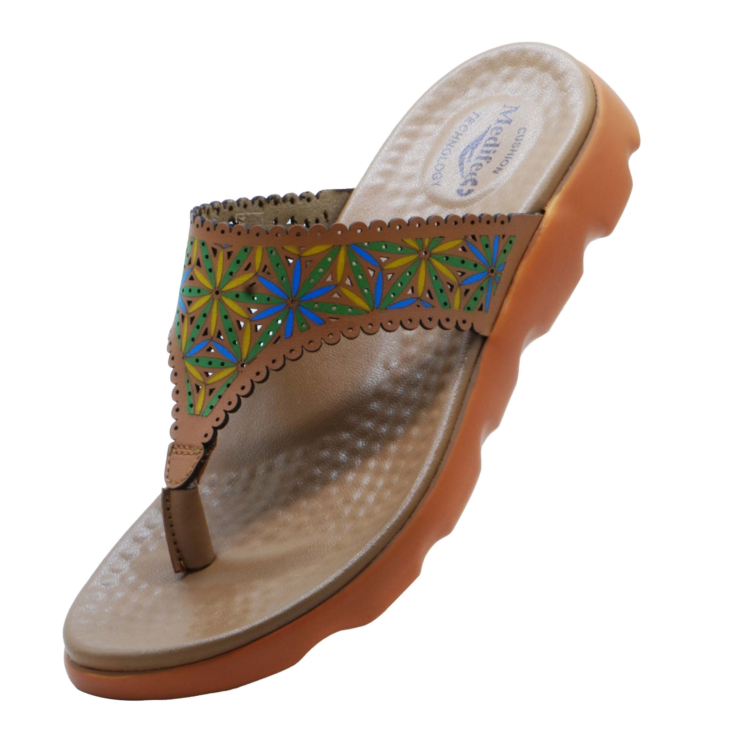 Buy Medlife Men Men Orthopedic & Diabetic Slippers / Flip Flop with Extra  soft - Brown - 6 UK Flip Flops Online at Best Price - Shop Online for  Footwears in India | Flipkart.com