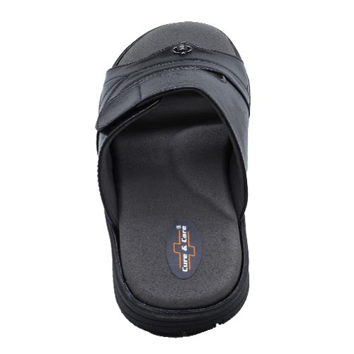 Cure and Care Mens Regular Diabetic Slipper Doctor 10 with Flatfoot Arch Support