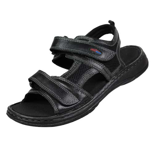 Podiafix Mens Soft Ortho and Diabetic Sandals Rockland Leather