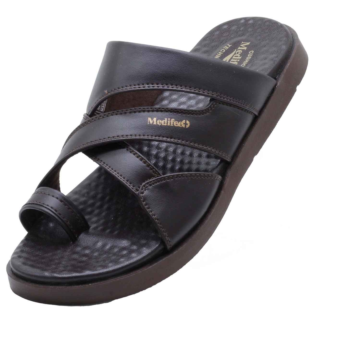 Medifeet Mens Casual Diabetic Soft Slipper ML 62 with Toe Ring